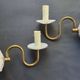 Pair of vintage wall candle holders