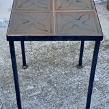 Small vintage 1950s ceramic side table.