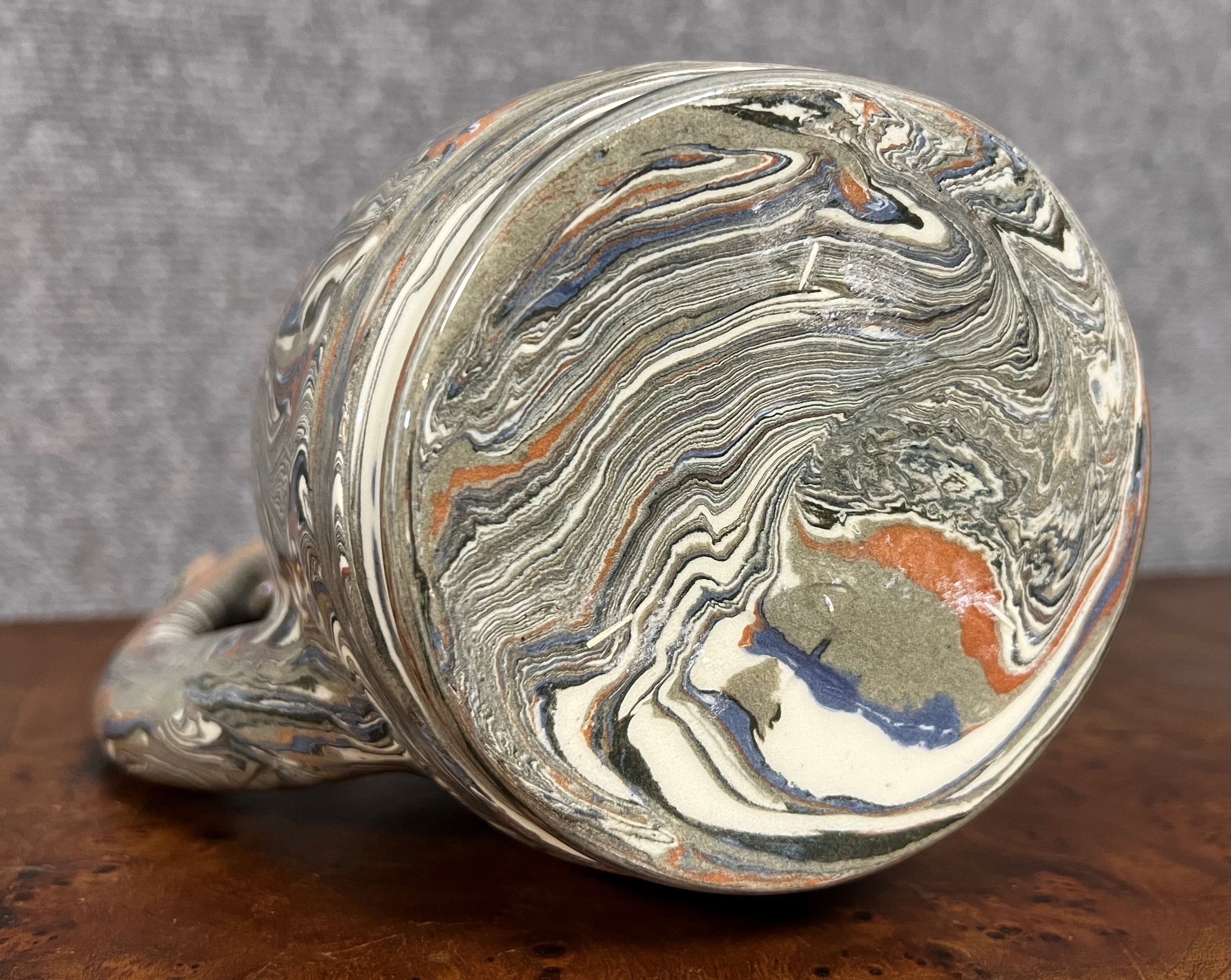 Vintage shaped piece in roanne earthenware