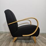 Fauteuil noir par Jindrich Halabala, années 1940