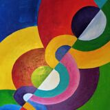 Painting delaunay orphism style