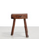 French brutalist tree trunk stools