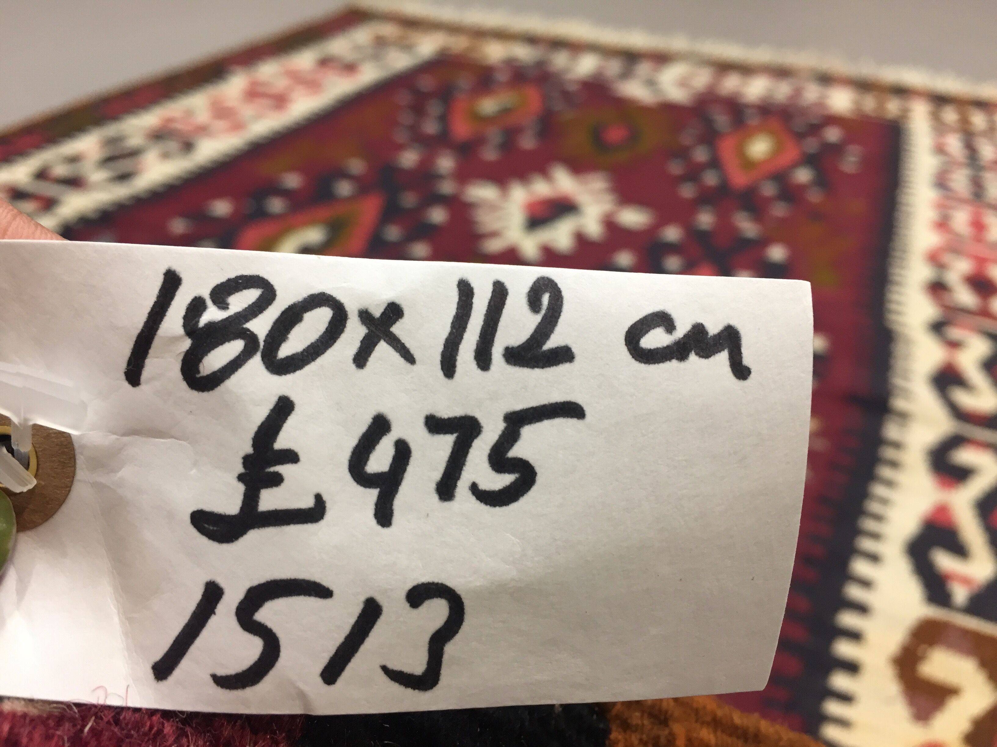Turkish kilim 180x112 cm wool