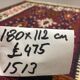 Turkish kilim 180x112 cm wool