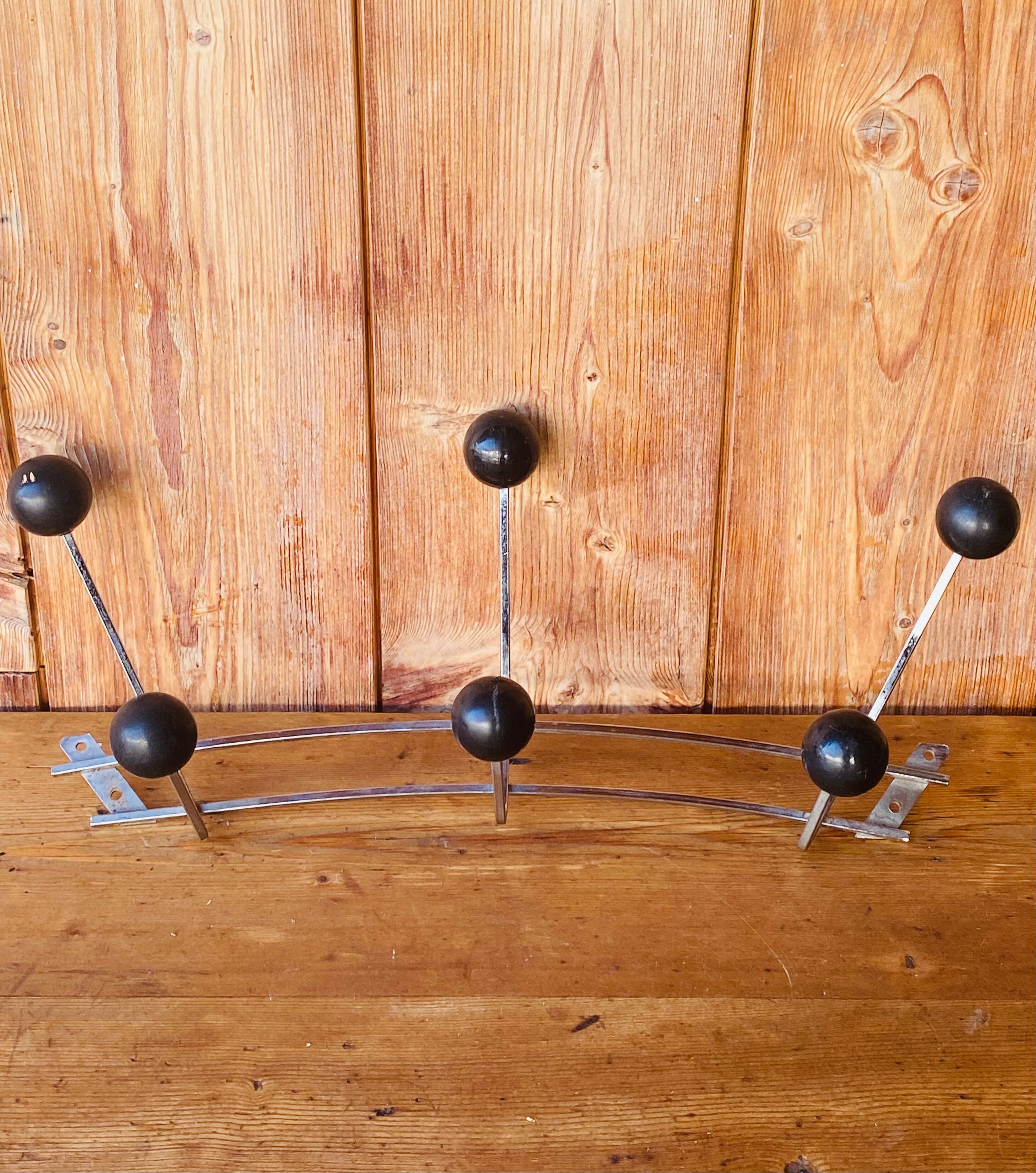 Vintage wall coat rack 60