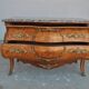 Commode de style Louis XV marbre brèche bronze doré XIXème