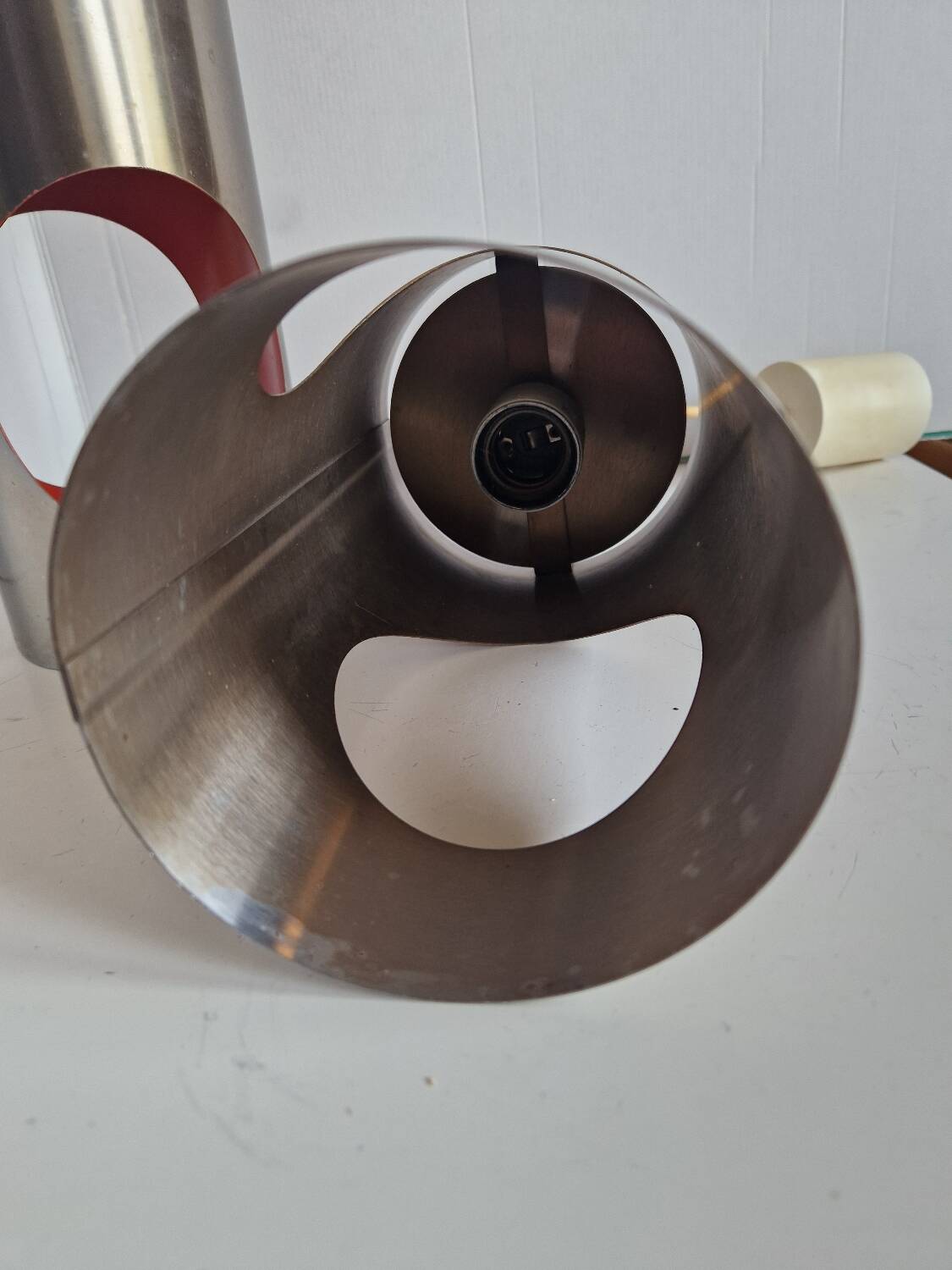 Set of 2 Cylindrical Pendant Lights from the 70s
