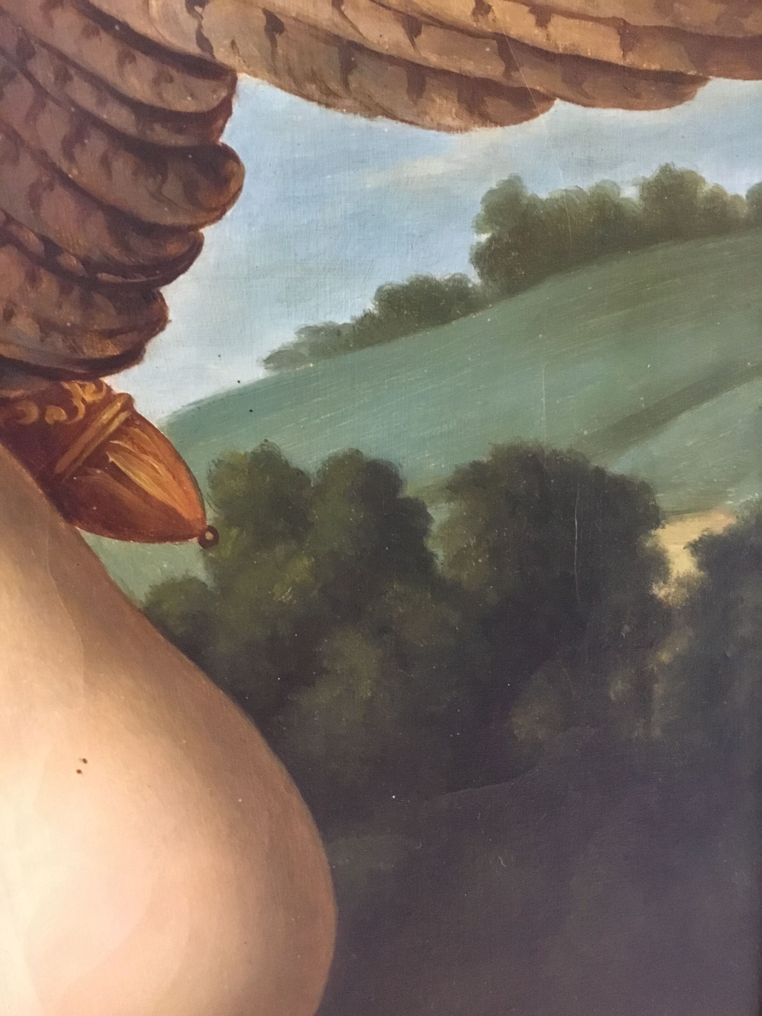 Oil on canvas after François Gérard "psyche and love"