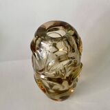 Vase vintage en verre tchèque par Jan Beranek pour Skrdlovice, années 1960