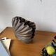 Brutalist wood shell sculpture box 1900