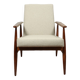 Vintage armchair Bouclè Beige lounge chair Mid Century Modern