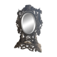 Table mirror in cast iron