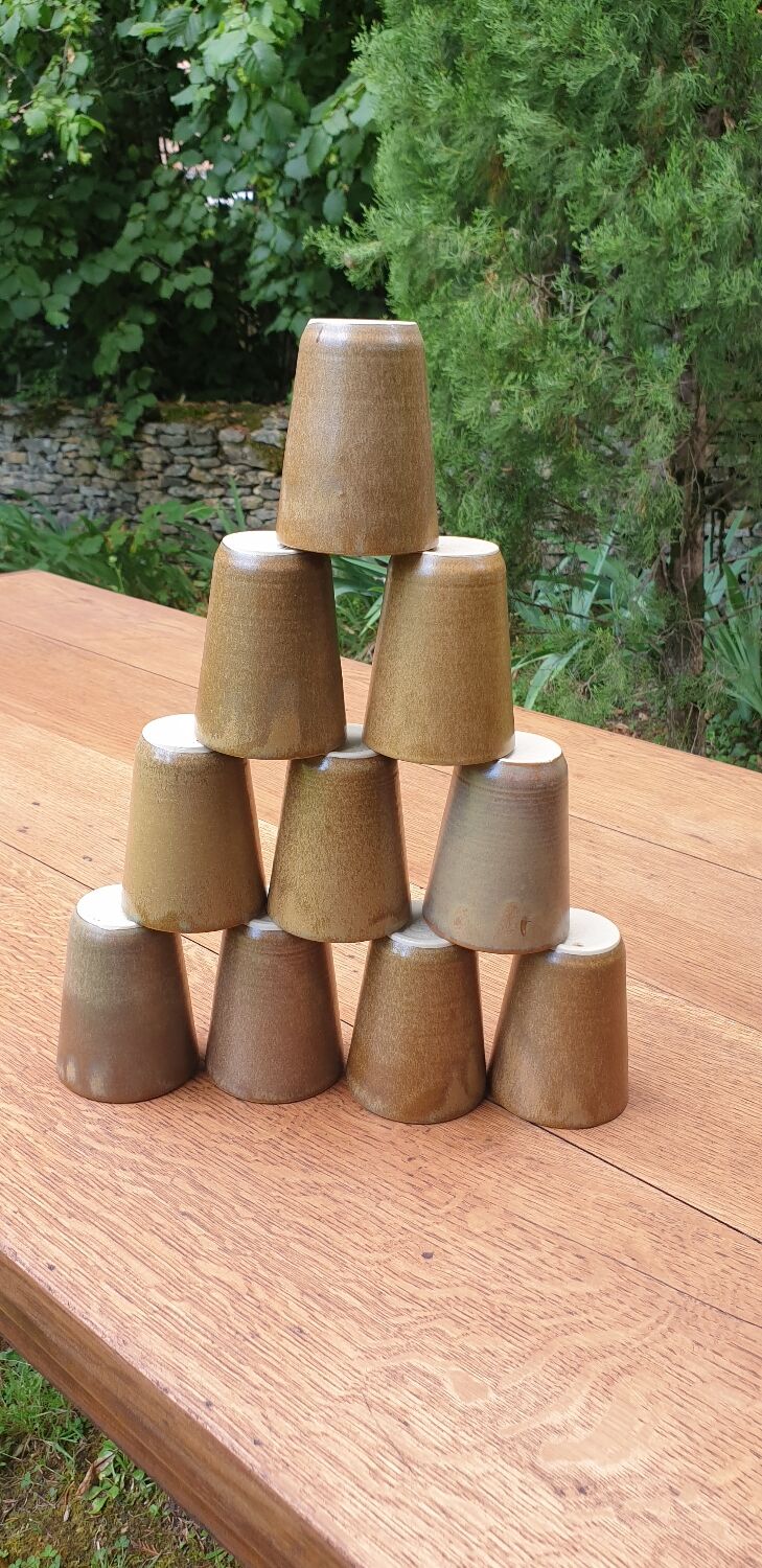 Digoin stoneware glass