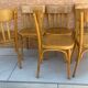 Set of 6 vintage 1960s bistro chairs