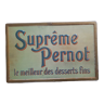 Old sheet metal plate "Supreme Pernot the best of desserts" 27x43cm 1920