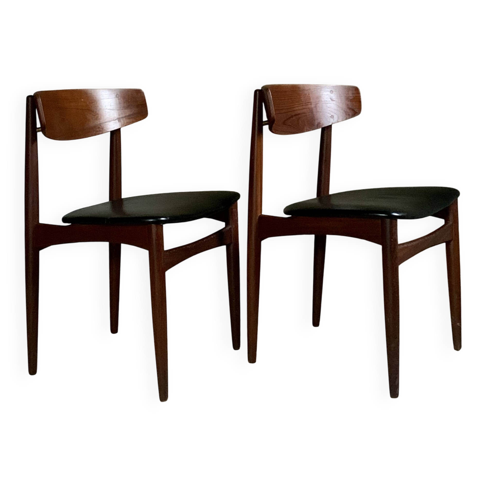 Danish teak chairs by Henri Walter Klein