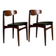 Danish teak chairs by Henri Walter Klein