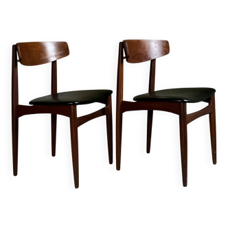 Danish teak chairs by Henri Walter Klein