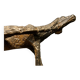 Sculpture animalière, chien en grès émaillé, 1960