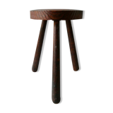 Massive pine tripod stool