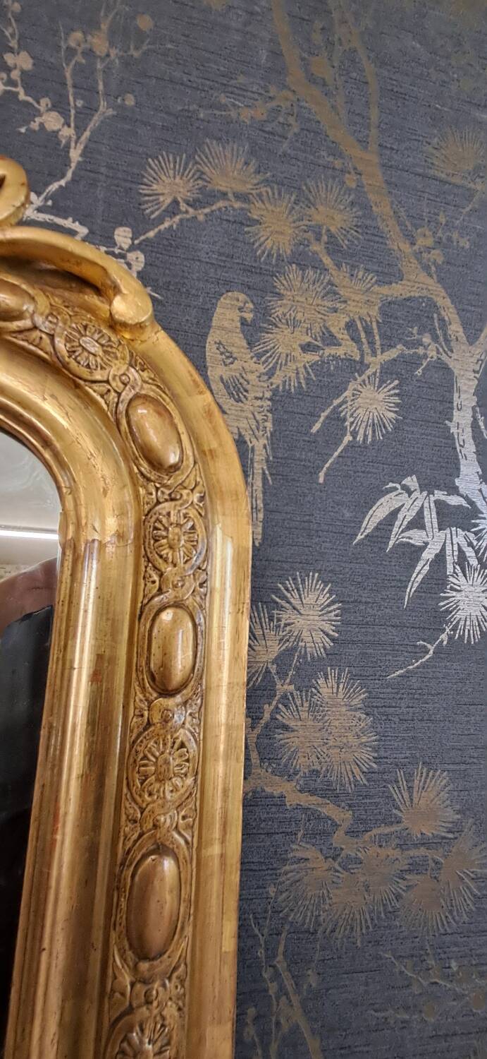19th century mirror 134x75