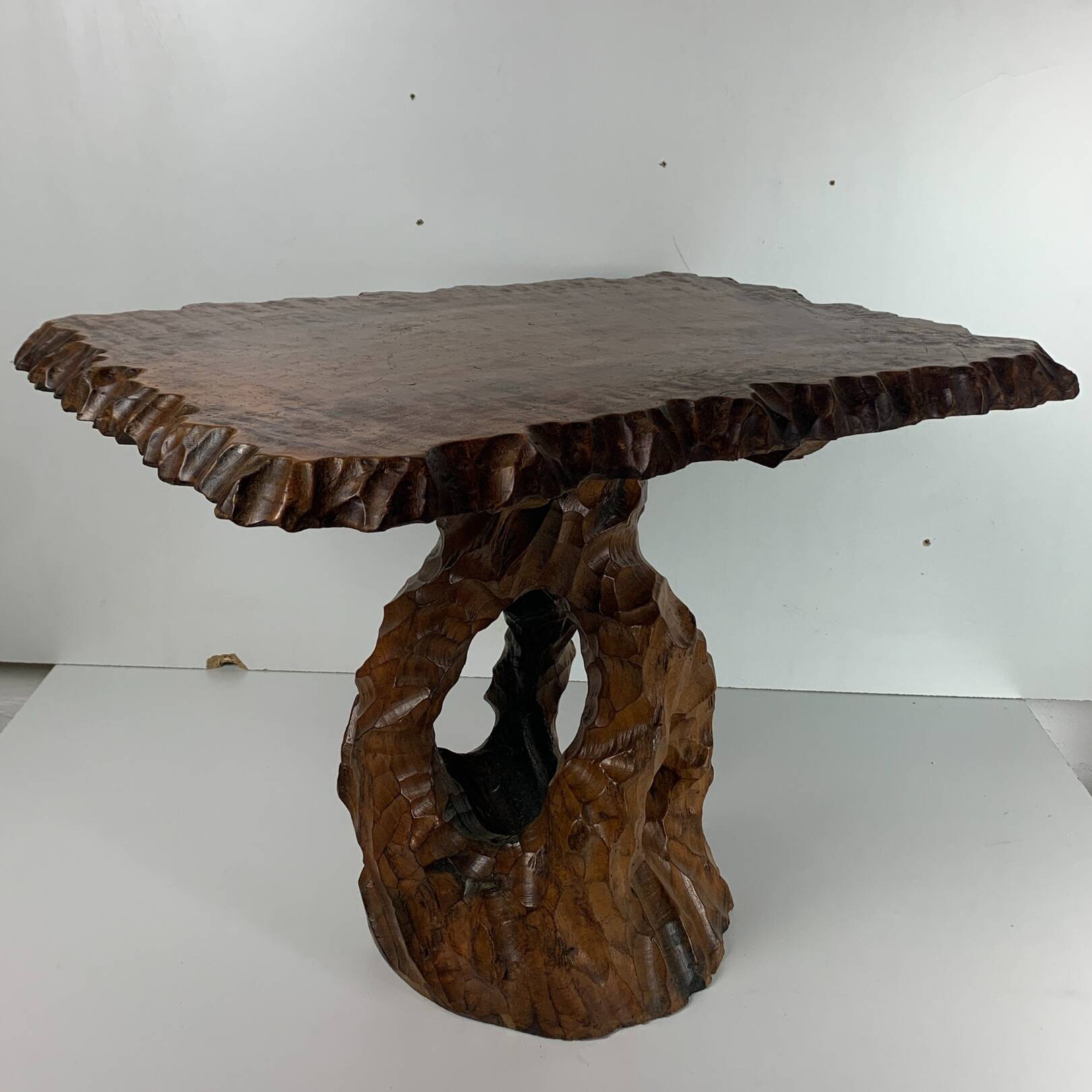 Biomorphic brutalist organic side table, Dutch 1960s