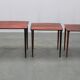Mid-century Danish nesting tables in solid wood and veneer, 1960s
