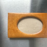 Antique  art nouveau birch wooden frame measurements 22 cm x 13 cm