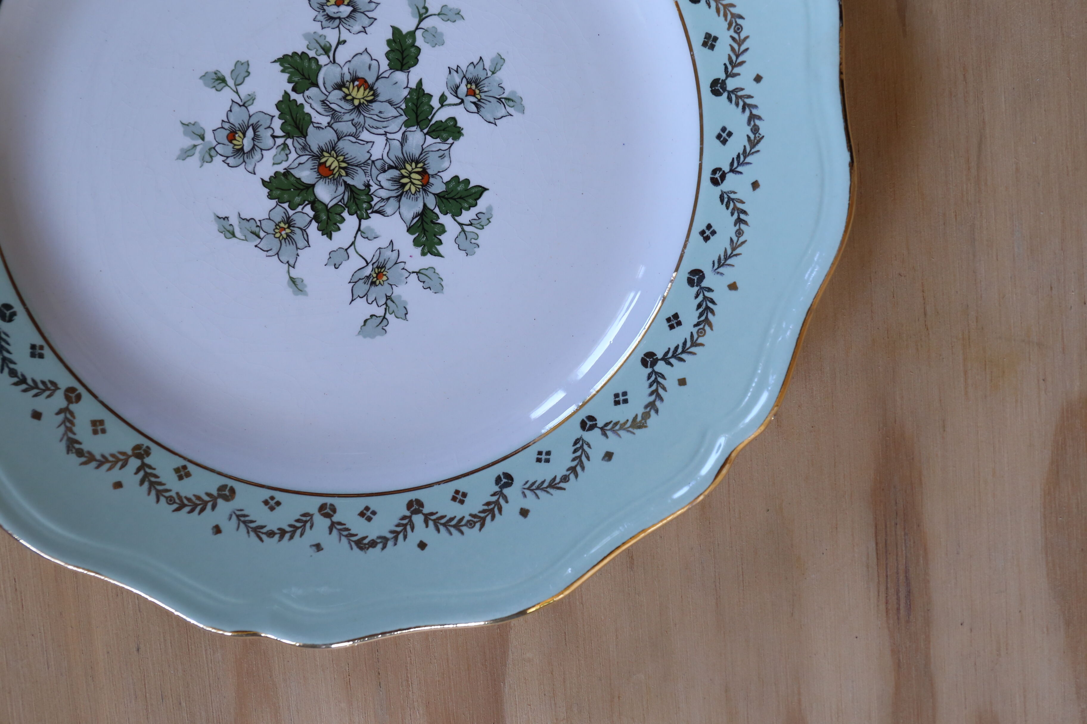 Old plate St Amand the Amandinoise edge mint