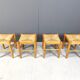 Vintage wicker stools - set of 4, 1960s