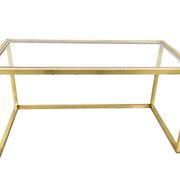 Set of Postmodern Brass, Steel and Glass Nesting Tables by Romeo Rega, Italy