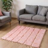 Handmade pure wool Berber rug, size 2/3 m.