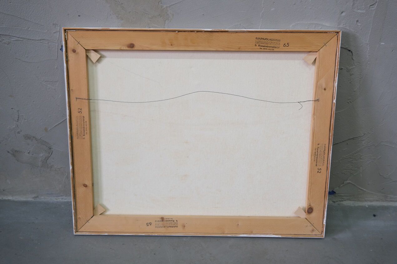 Bengt Fredriksson (1932-2000), Swedish Modern Landscape, Oil on Canvas, 1980s, Framed