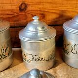 Série gigogne 6 pots épices années 40/50