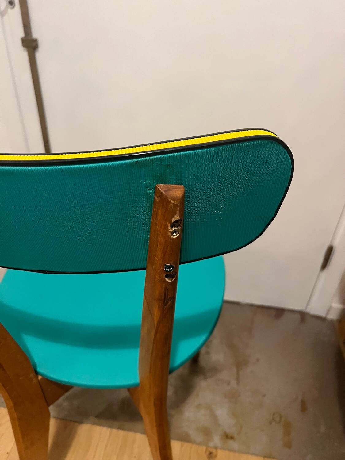 Set of 4 Vintage Compass Leg Chairs 70s