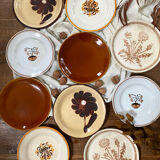 Mismatched antique plates