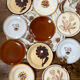 Mismatched antique plates