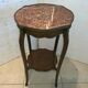 Napoleon III Mahogany and Marble Healing 20th Century Leg Tablet