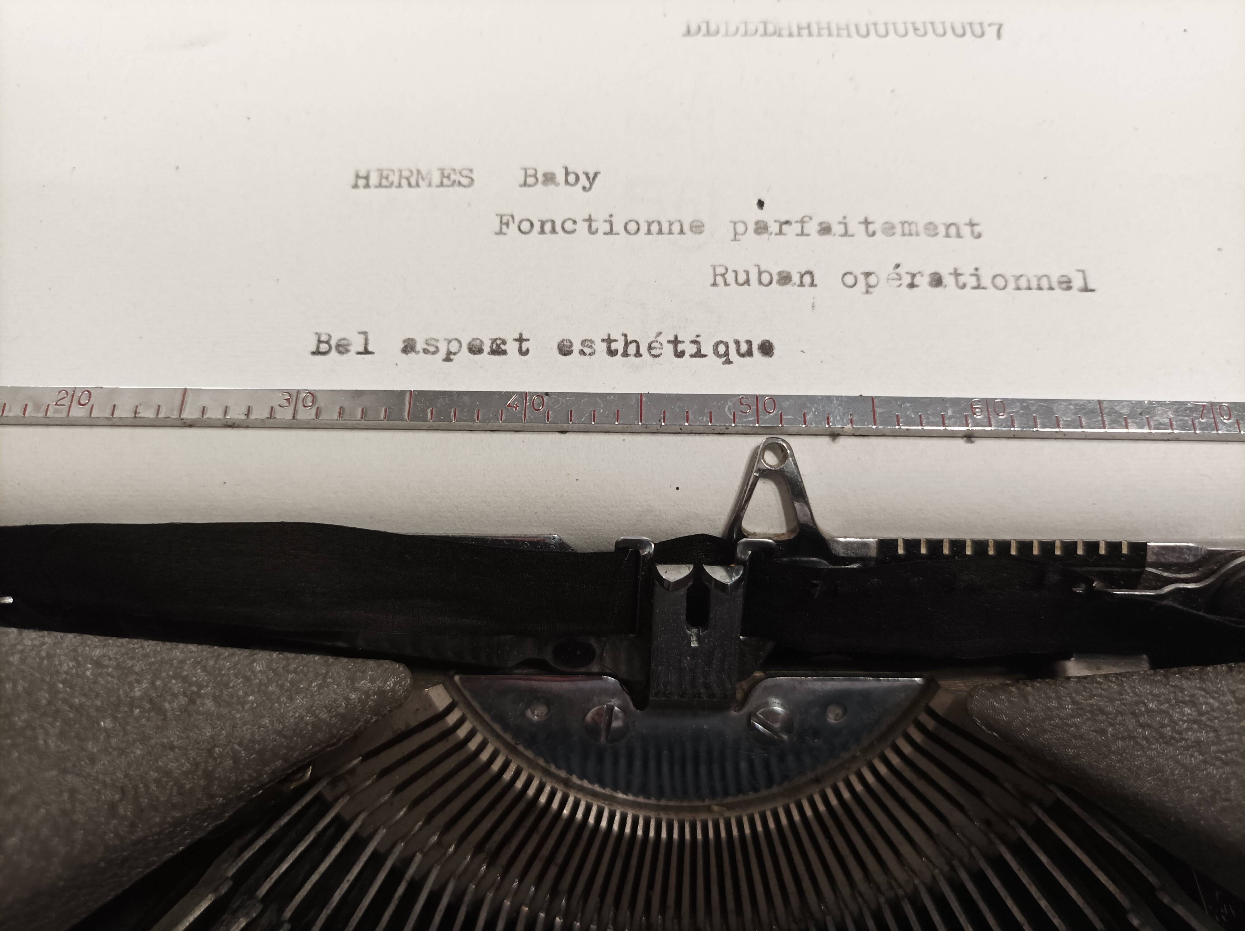 Hermès Baby Suisse typewriter 1940s/1950s