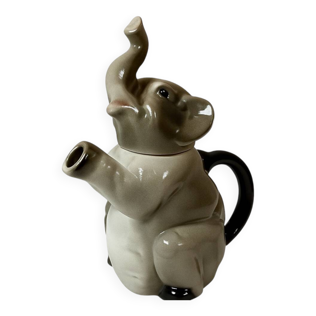 Cafetière ou théière individuelle en céramique orange avec filtre amov