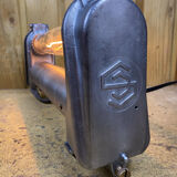 Wall lamp metal and tubular glass