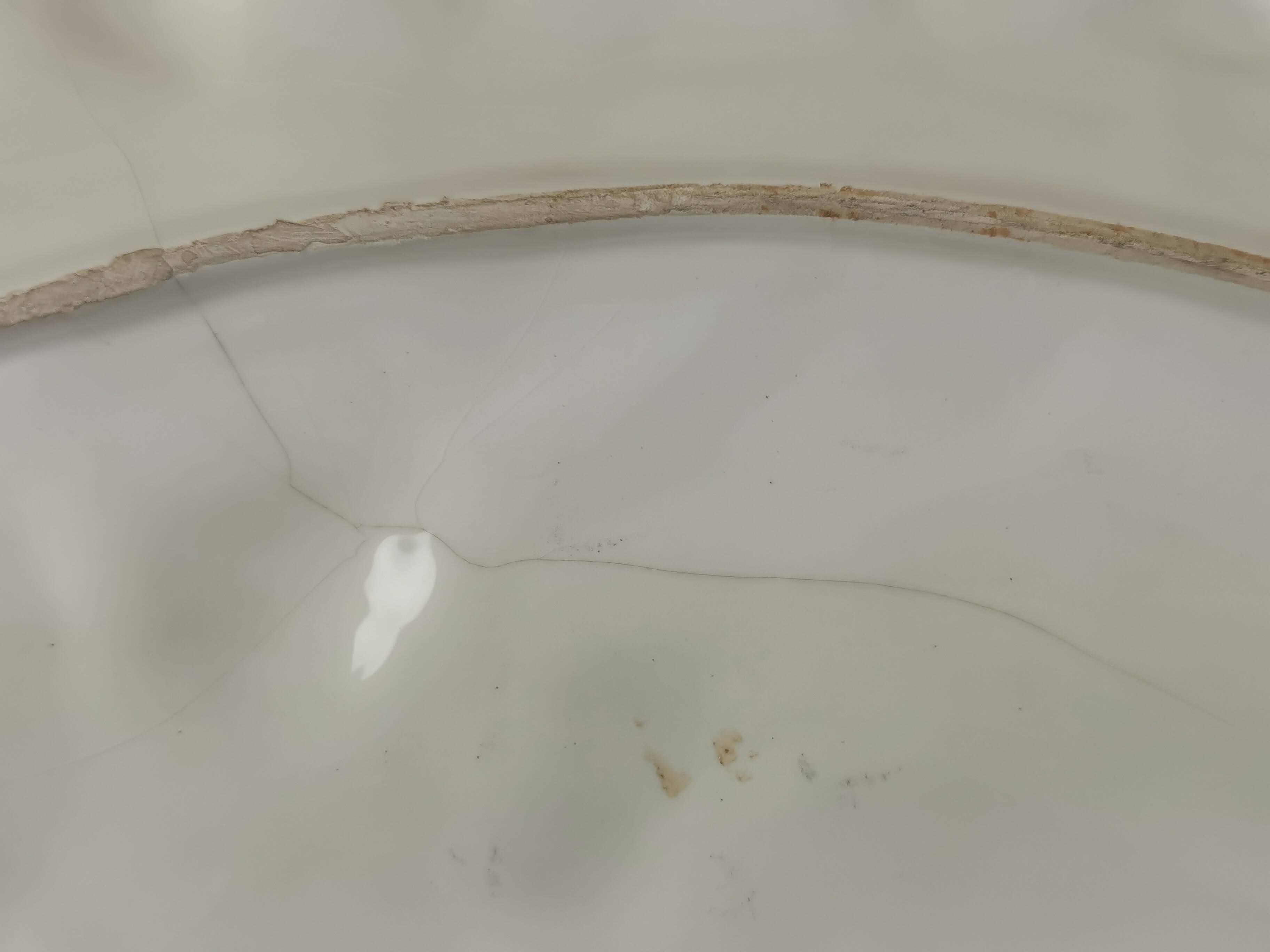 Large ancient dish “decor of chestnuts”