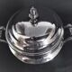 Tea and coffee set on tray, in silver metal Ercuis Goldsmith