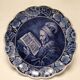 Assiette Delft blauw, motif Rembrandt
