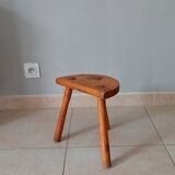 Tripod stool in solid wood years 40/50