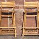 Bamboo counter or bar. (With 2 folding high chairs)