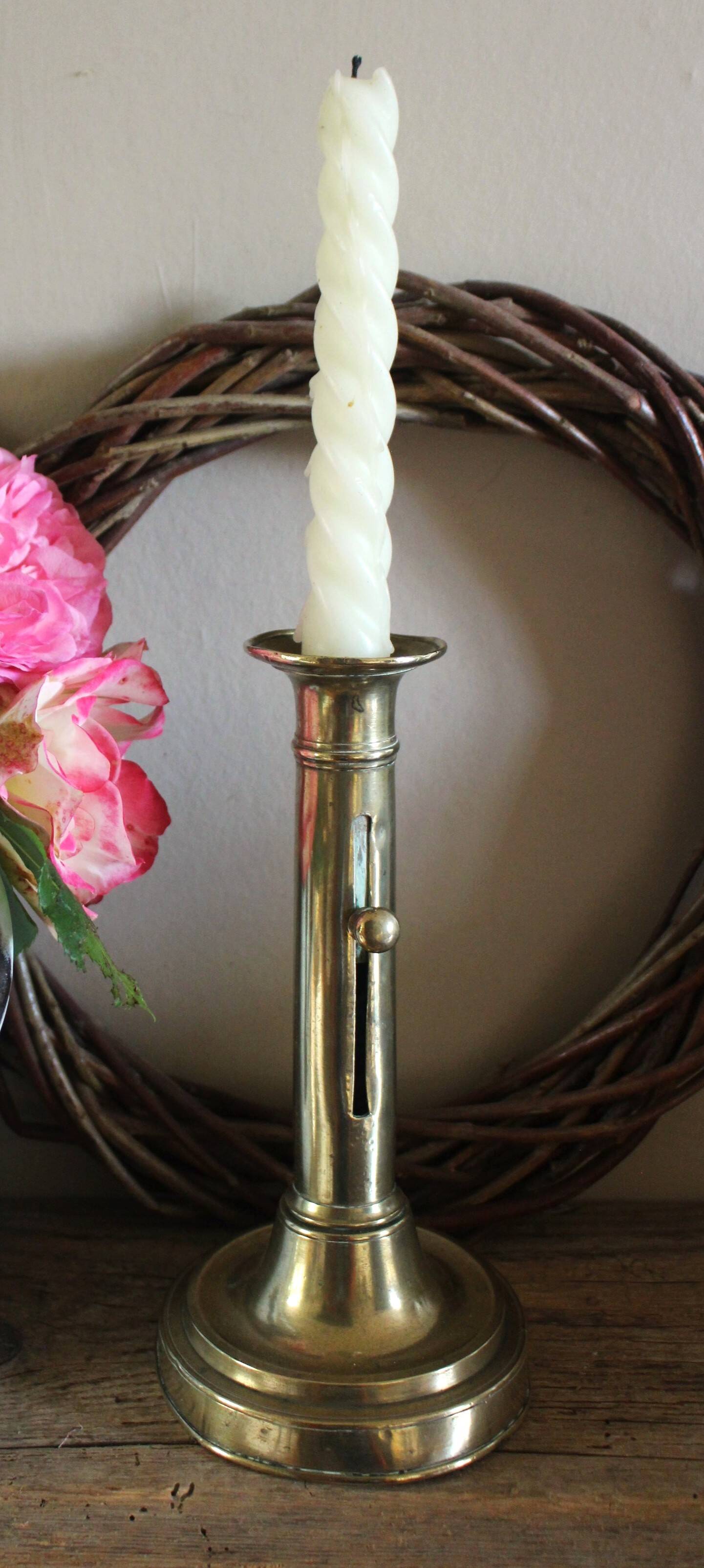 Brass candlestick push torch