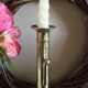 Brass candlestick push torch
