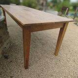 Solid oak farmhouse table 220 X 80 cm