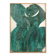 Relief panel "Step out of the frame!" in patinated wood. Contemporary.